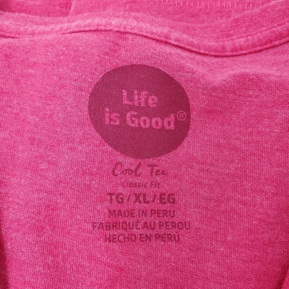 LIFE IS GOOD COOL TEE CLASSIC FIT LONG SLEEVE T-SHIRT TREE LEAVES WOMEN XL - Picture 8 of 10
